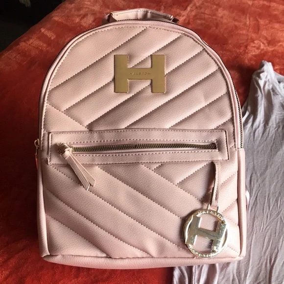 Halston Pink Quilted Backpack Halston Backpack -NWT | Mercari main image 2